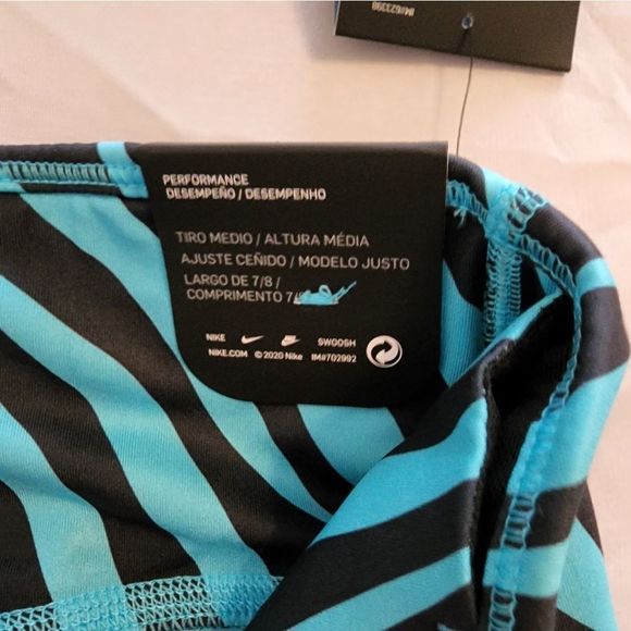 Nike zebra print active athletic workout leggings plus size 1X new! - Picture 10 of 14